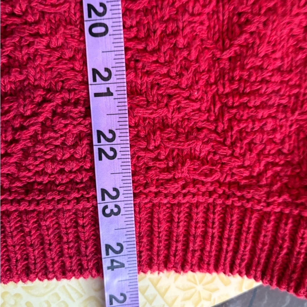Vintage Northern Reflections Cherry Red Cardigan - Picture 7 of 8